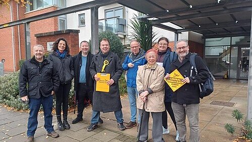 Lib Dem campaigners in West Thamesmead