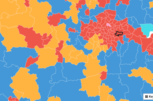 Constituency map London & SE England